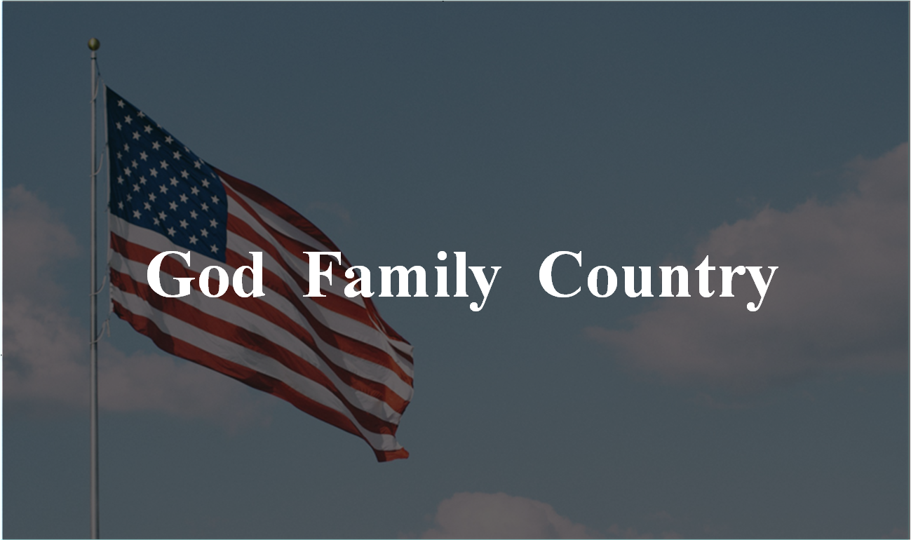 God Family Country Flag